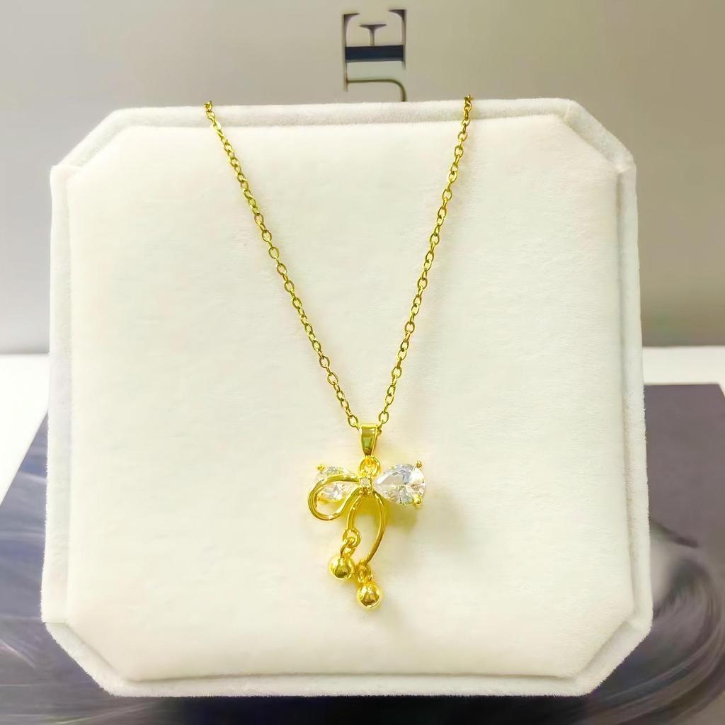 Summer Silver Series Titanium Steel Non-Fading Necklace for Women - Fashionable, Light Luxury, Niche, High-End