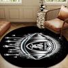 Football Club Emblem Round Rug for Livingroom,Bedroom, Palyroom, Chair Rug, Area Rug, Circle Carpet, Large Size Fan Christmas Gift