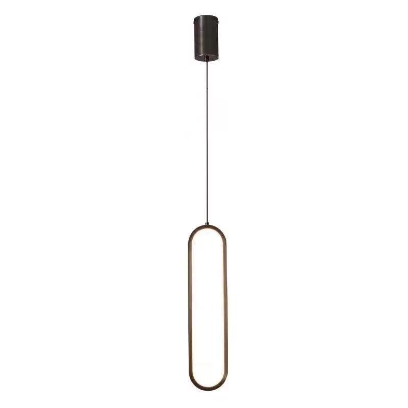 Modern Minimalist Gold Dual-Head Pendant Light