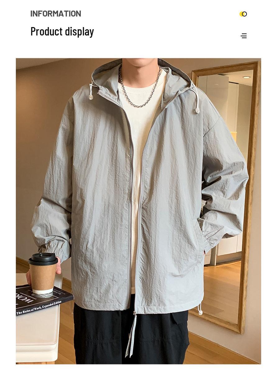 

Летняя куртка в стиле Мори из ледяного шелка с защитой от солнца, водонепроницаемая и дышащая, для мужчин и женщин M