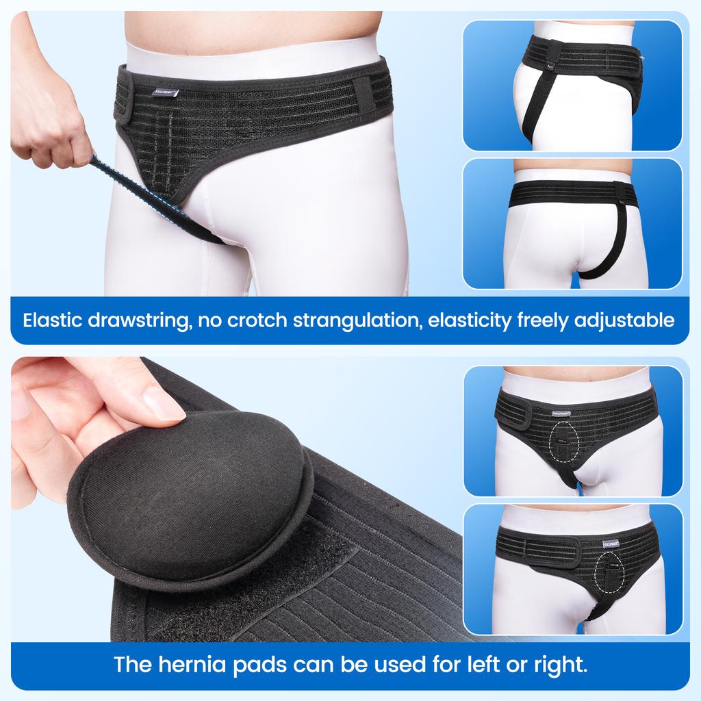 Velpeau Hernia Belt Adjustable For Left Right Inguinal Pain Relief Groin Support Strap For Men Women Recovery