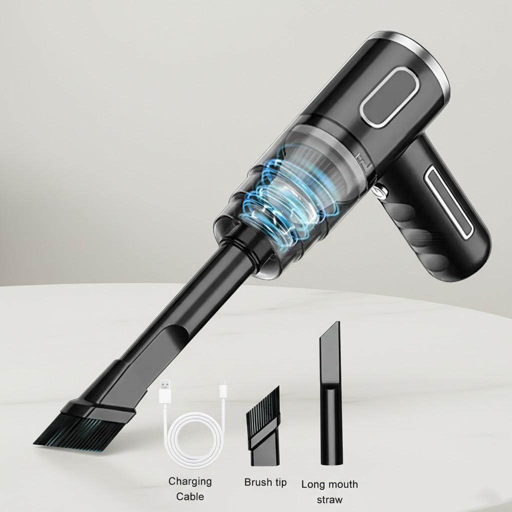 

Rechargeable Handheld Car Vacuum Cleaner Wireless Portable High Suction Powerful Cordless Auto Vacuum Cleaner for Car Home чёрный