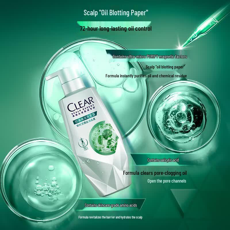 Clear Scalp Care Oil Control Revitalizing Shampoo