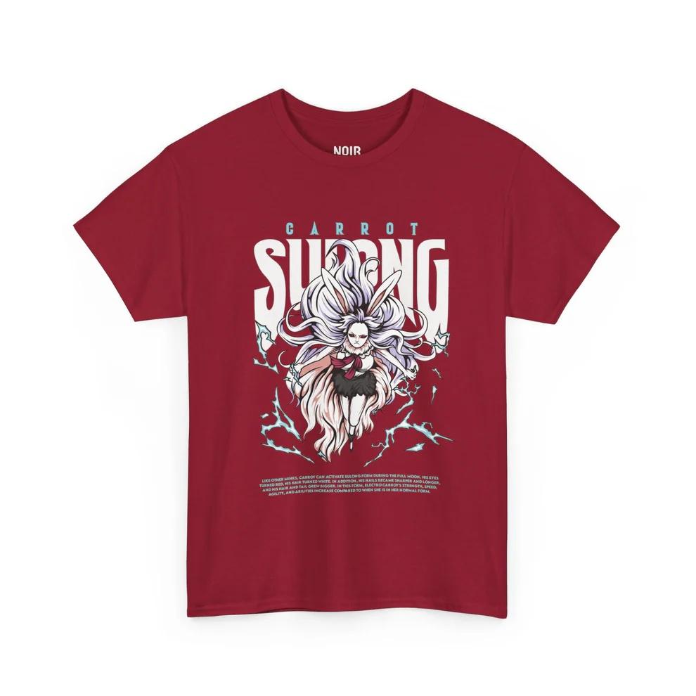 One Piece Moonlight Sulong Carrot Pure Cotton Tshirt Men and Women Anime Style Fashion Comfortable Casual Short Sleeved Tshirt