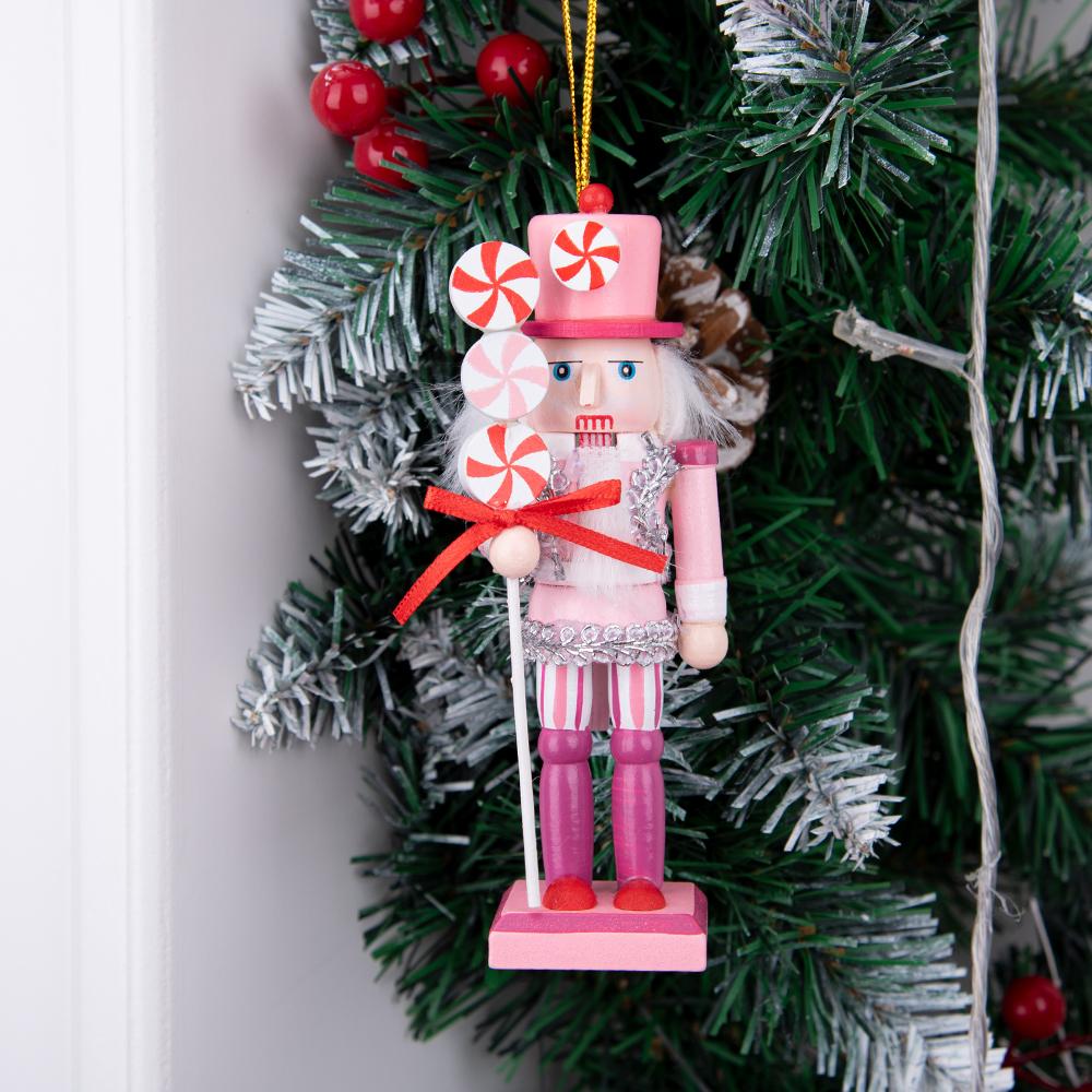 Pink Dessert-Style Nutcracker Ornament Set