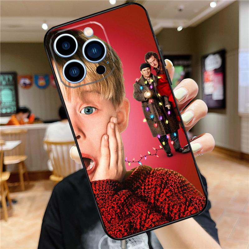Home Alone Case For iPhone 17 15 14 13 12 11 16 Pro Max Mini Plus 16e 17 Air Bumper Cover Accessories