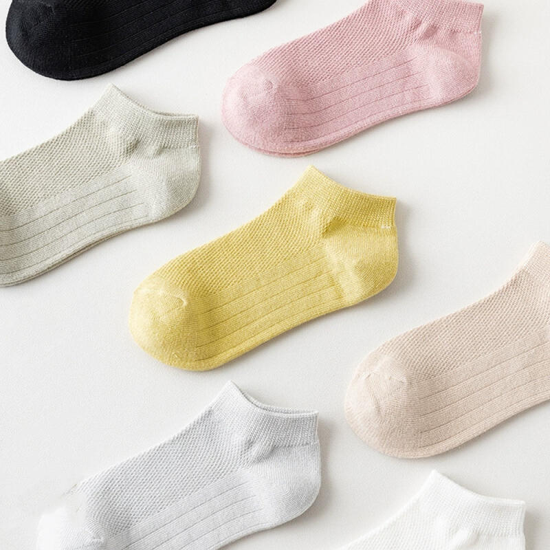 Haruyang Chaussettes Basiques Respirantes en Maille pour Femmes Lot de 7 Paires
