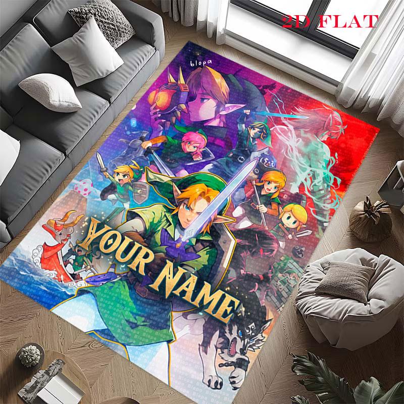 Custom Fantasy Games Carpet Rug for Living Room Bedroom Home Sofa Decoration,Kids play Nonslip Floor Mat