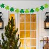 Irish Party Banner Decorations Set Shamrock Letter Banner Hanging Swirl Decor for Irish Decor Home Party Favors Supplies