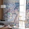 Paris View With The Eiffel Tower France Chiffon Sheer Curtains for Living Room Bedroom Window Curtain Voiles Tulle Cortinas