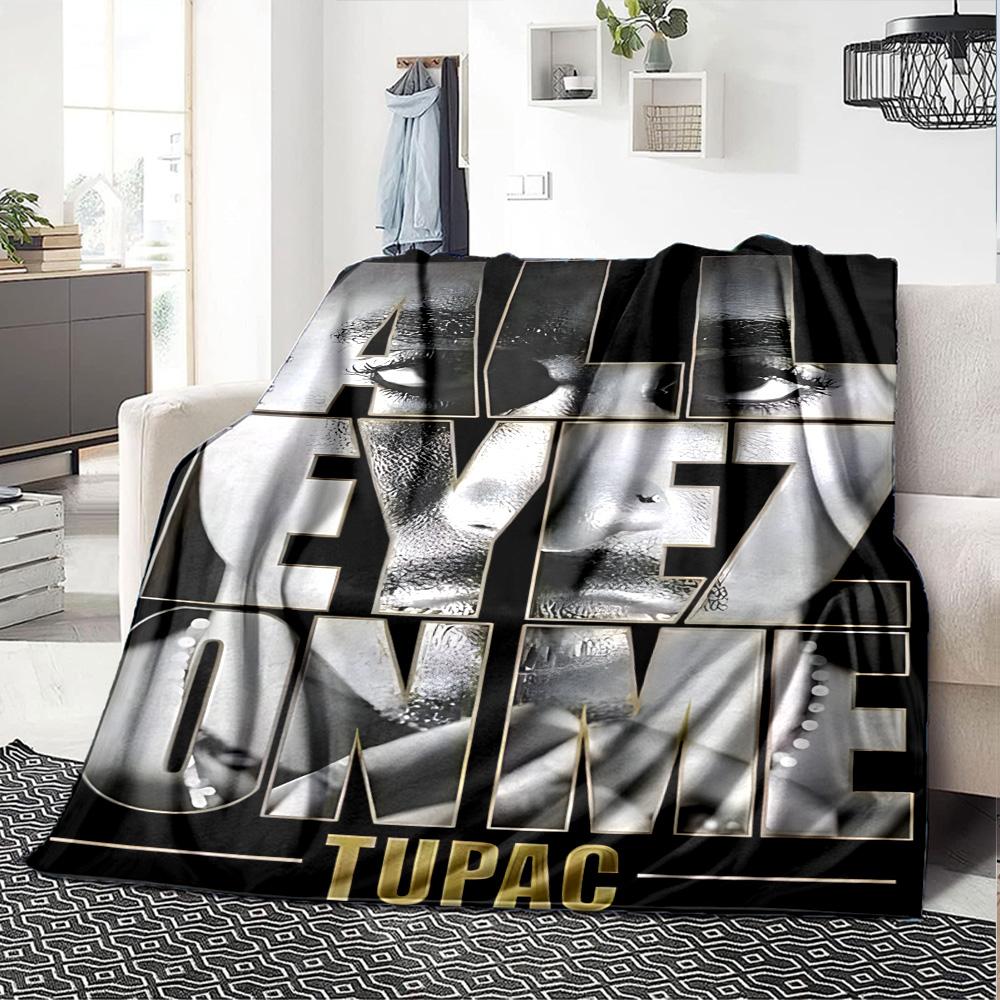 Tupac Kunst Aktivismus Leichte Decke Weich & Perfekt für Sofa Couch Büro Bett Picknicks Vier Jahreszeiten Mehrzweck Modern Ideales Geschenk Zubehör Y15