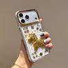Get Rich And Get Rich Soon, Mobile Phone Case Is Suitable For Apple 17Pro Transparent Gold Foil Mobile Phone Case Iphone16 Ingot 15.