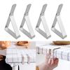 Stainless Steel Anti-Slip Tablecloth Clips Non-slip Tables Cover Securing Clamps Clip Wedding Camping Promenade Table Cover Clip