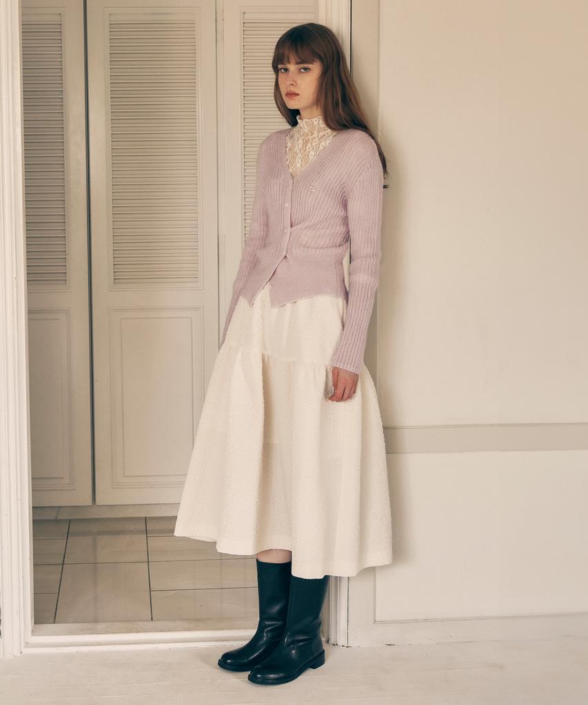 Lora Lora Tiered Long Skirt Ivory