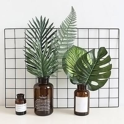 Artificial Plant Waterproof Photo Prop Plastic Artificial Coconut Palm Leaf for Wedding