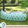 OEING Outdoor Inflatable Sofa Bed with Cactus Pillows
