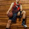 Anta X Naruto Collaboration Uchiha Itachi Print Loose Basketball Sports Vest Men Tops Red 152131217-1
