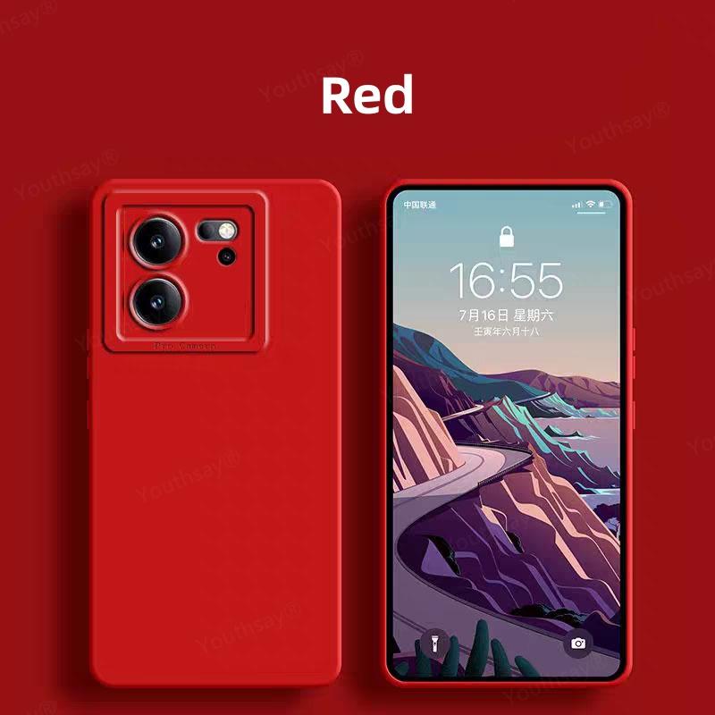 Neu für Xiaomi 13T Pro Hülle Xiaomi 13T Pro Hülle Funda Flüssigsilikon Kameraschutz Weiche Rückseite Stoßfänger Xiaomi 13T Pro