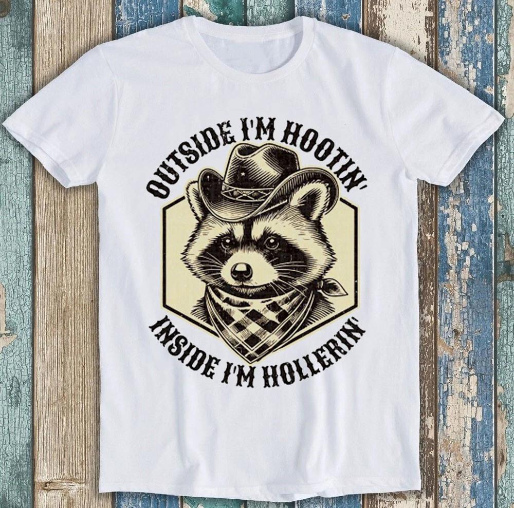 Western Feral Raccoon Meme Funny Gift Tee T Shirt 1828 XS