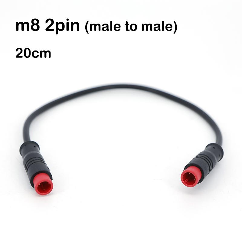 0.3m 0.5m 8mm M8 2 3 5 Pin Sensor Male Female To Male Female Ebike Connector Cable Butt Joint Electric Bicycle Waterproof Wire