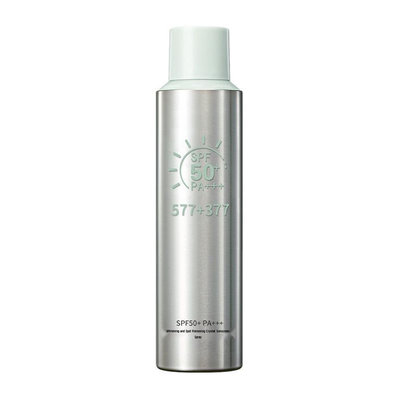 SPF 50+ High Protection Whitening Sunscreen Spray - Waterproof & Sweatproof Facial Lotion. SPF50 Whitening Crystal Sunscreen Spray