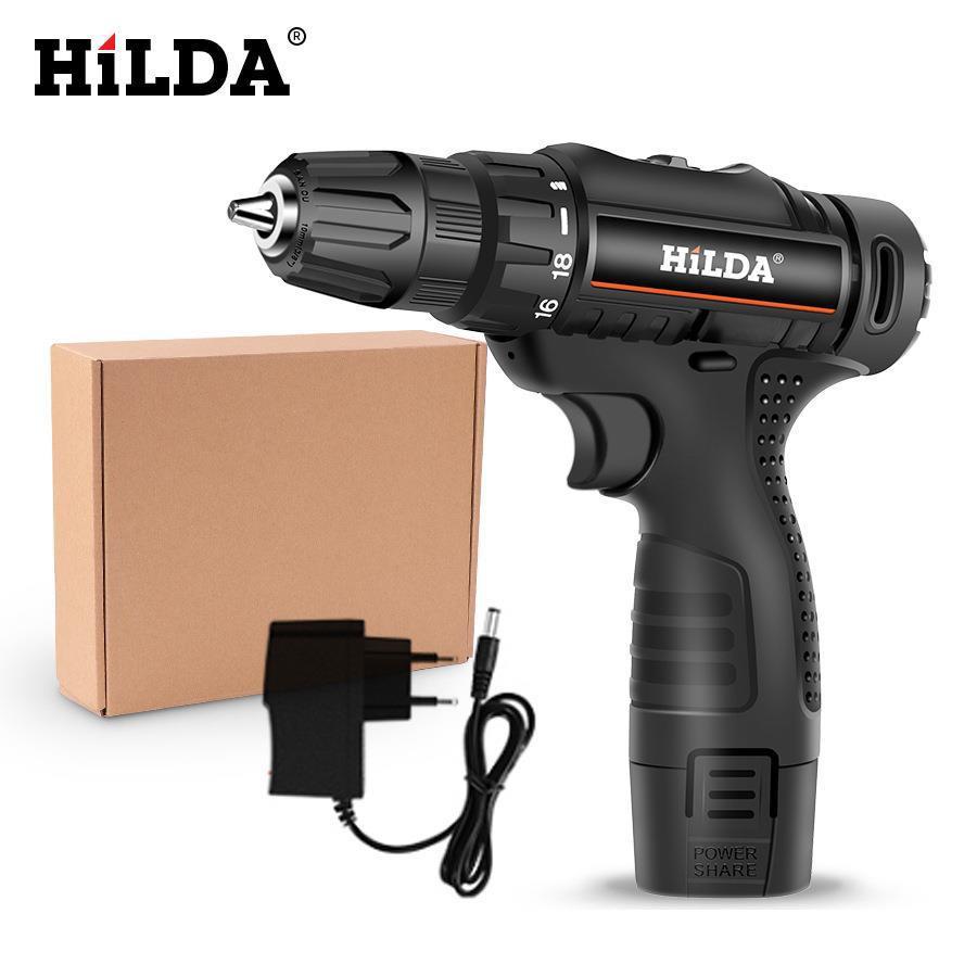 12V Dual-Speed Rechargeable Lithium Electric Drill & Screwdriver