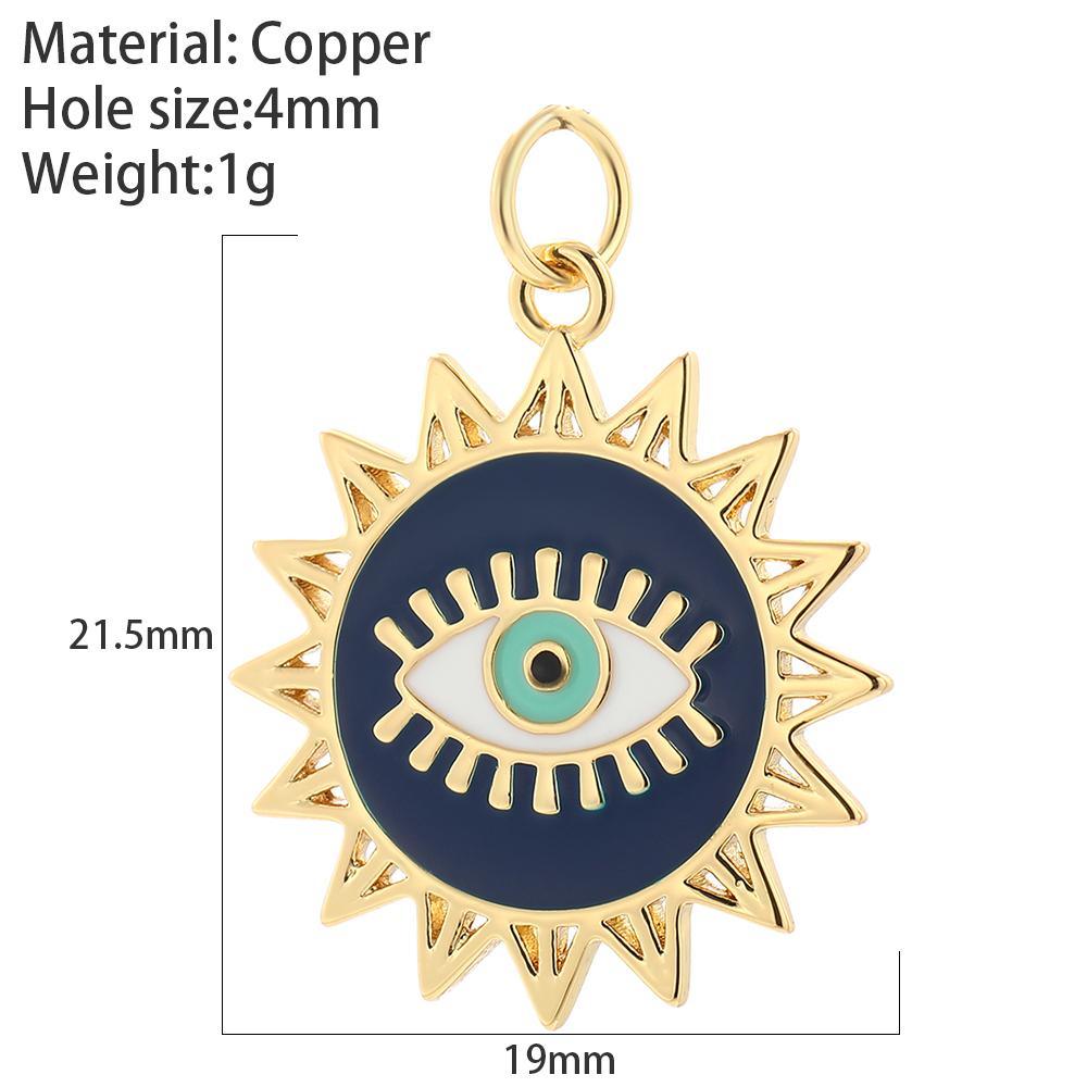 Evil Blue Eye Heart Necklace for Women Cute Gold Star Collars Diy Pendant Stainless Steel Chain High Quality