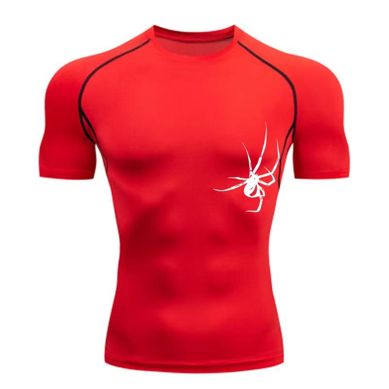 Men's T-shirt Men Running Sport T Shirt Men Compression Fitness Tops Tee Quick DryTight Training Gym Sport Running Shirts