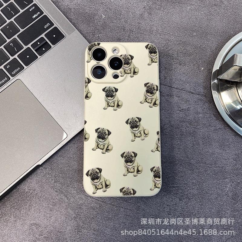 Full screen puppy suitable for iPhone15 mobile phone case 14PROMAX all-inclusive 13/11 anti-drop 16/15 protective case 17