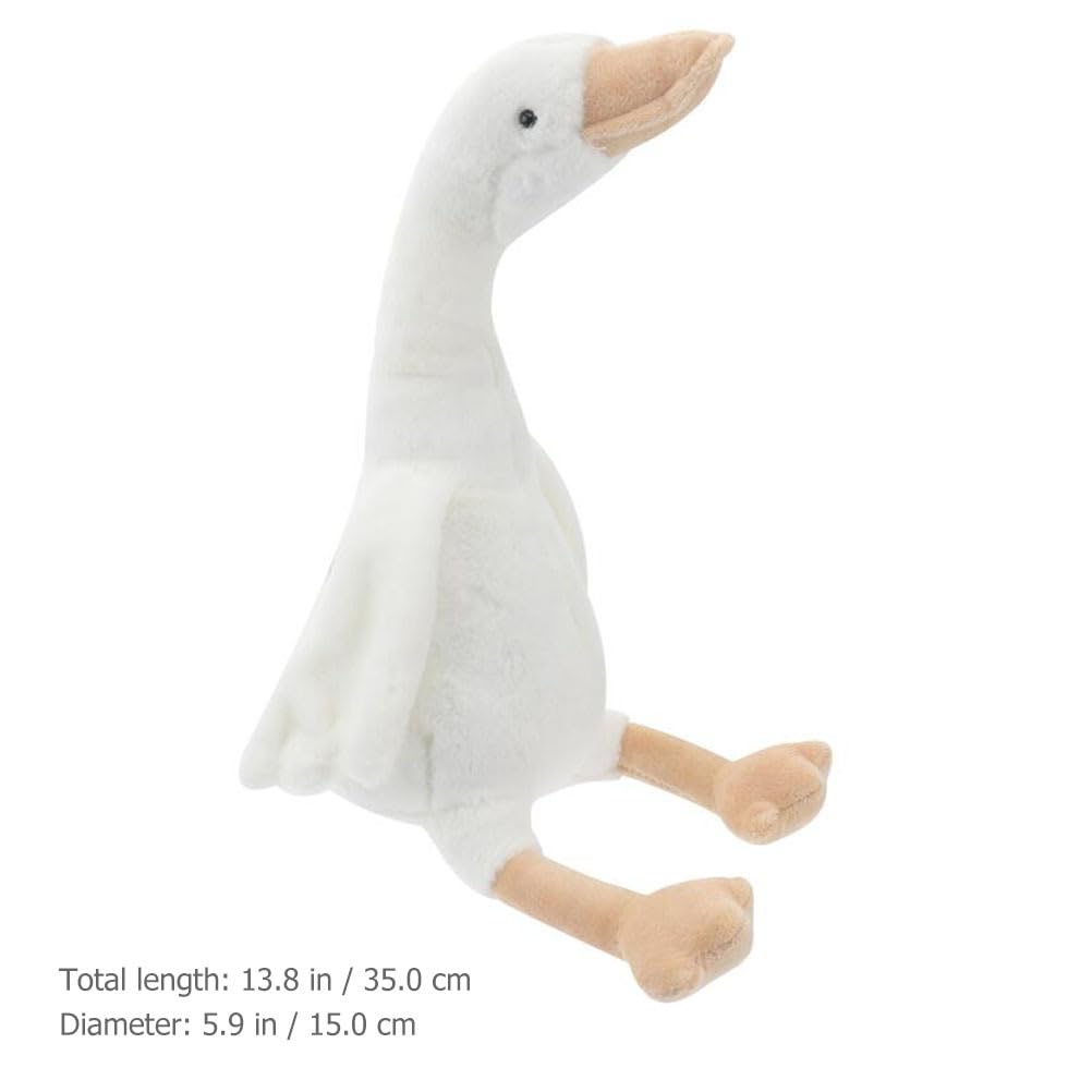 Alasum Goose Plush Toy, Duck, Cute Duck, Soft and Fluffy, 35cm, Kids Toy, Cushion, Desktop