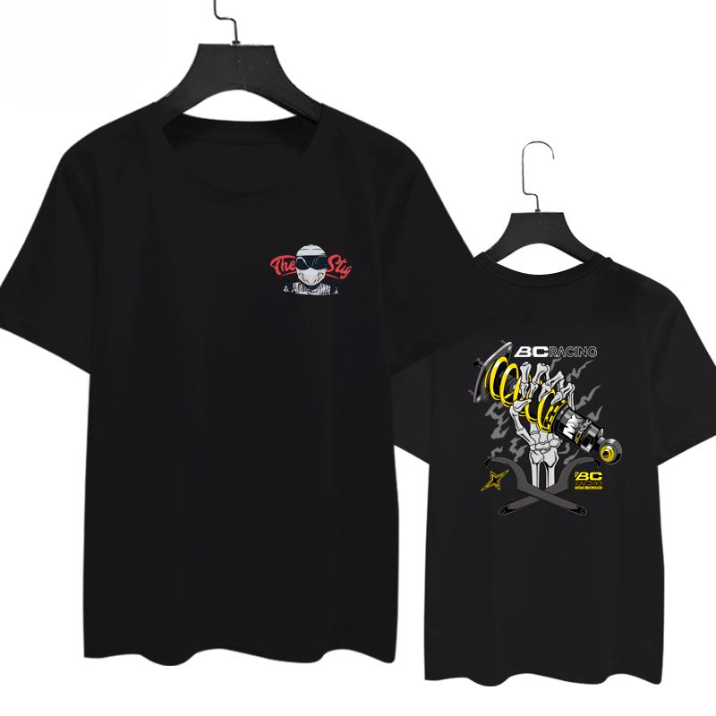 JDM Modified Car BC Twisted Teeth Shock Resistant WORK Wheels BRZ Racing Cotton Short Sleeve T-shirt 2025 Men Women T Shirt Tops