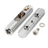 Musiclily Ultra Brass Guitar Single Hardtail Bridge with 6 Independent 10mm for Electric Chrome Bridge, Saddles, Wide, Guitars,