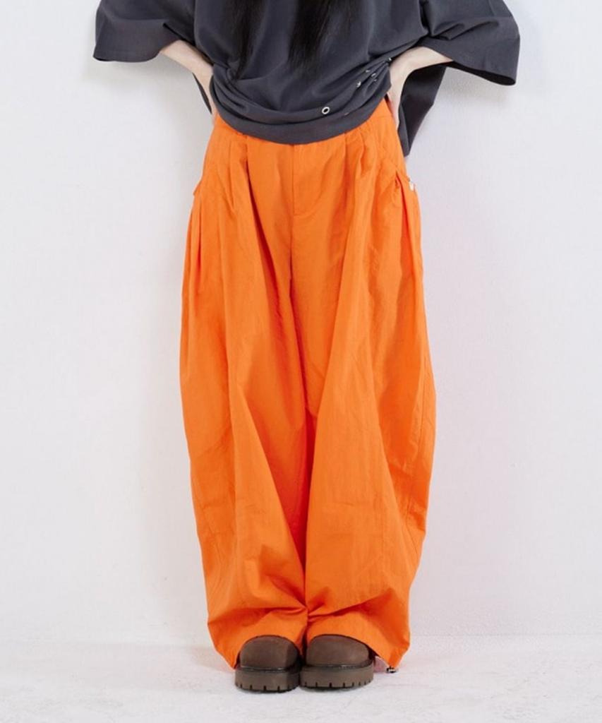Naiteuwokeudeb Tech Parachute Pants_Orange