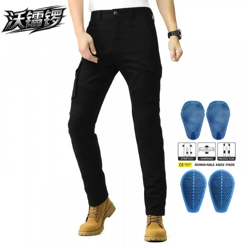 Men Women Motorcycle Riding Pants With Silicone Padding Protective Gear Off-Road Touring Wear