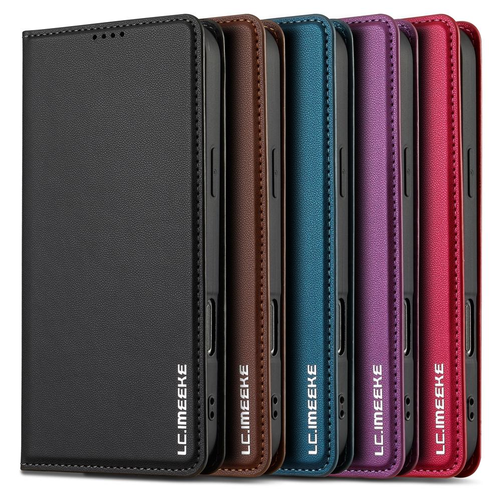For Apple iPhone 16 15 14 Plus 13 12 11 Pro X XR XS Max Case High Quality PU Leather Wallet Magnetic Flip Card Slot Shockproof Stand Holder Cover