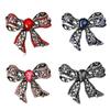 Stylish Vintage Rhinestones Bowknot Pin Fashion Jewelry Elegant Dress Accessory For Women And Girls