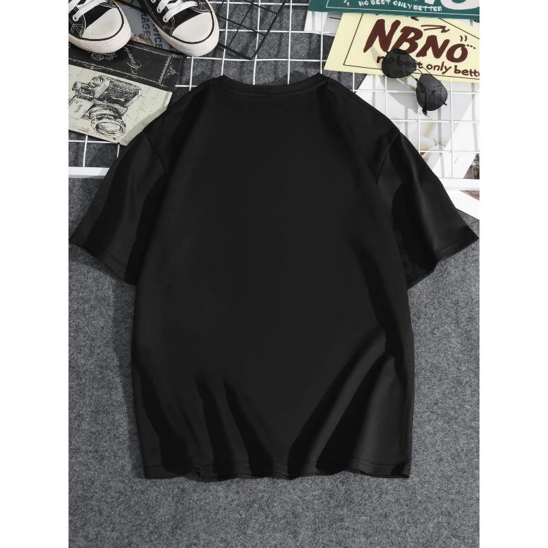 European sizes Men's PLUS BIG DADDY Graphic T-Shirt Plus Size Street Style Loose Fit Soft Breathable Shirt Machine Washable