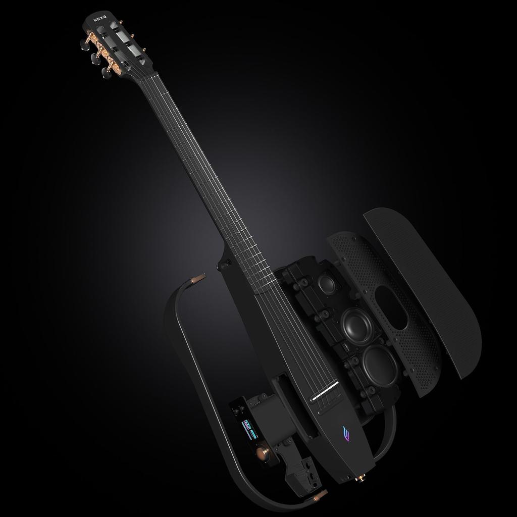 Enya NEXG 2N Classical Guitar Smart Audio Guitar Nylon String Carbon Fiber 50W Wireless Loop Wireless Pedal and Guitar Bag Included All-in-One