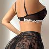 New Erotic Role-Playing Maid Outfit: Lace Semi-Sheer Lingerie Set