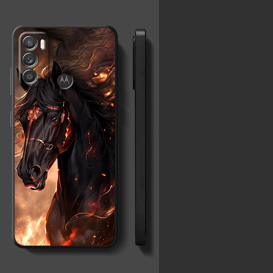 Case for Motorola Moto G51 G73 G52 G50 G71 G32 Edge 20 Pro 30 Lite G53 G30 G60s G22 Edge40 Phone Cover Art Horse
