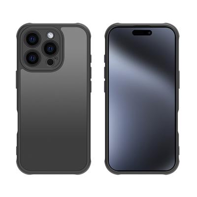 For iPhone 16 Pro Max Case Skin Touch Matte PC+TPU Shockproof Phone Back Cover