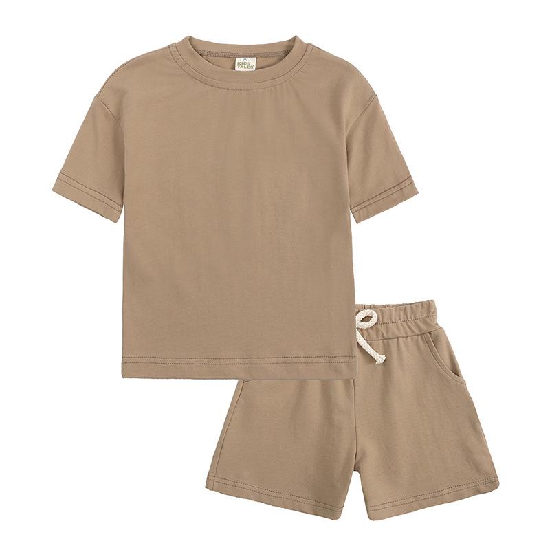 

Children s Set for Boys and Girls Korean Summer Sports Set Summer T-shirts and Shorts 110