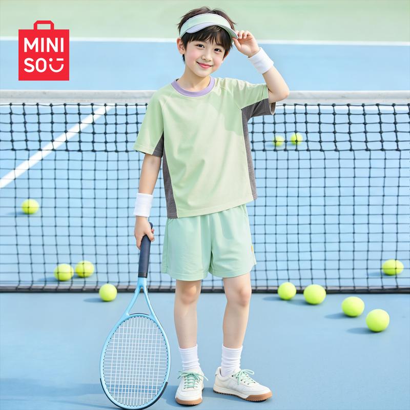 MINISO Kids' Quick-Dry Short Sleeve Athletic Set
