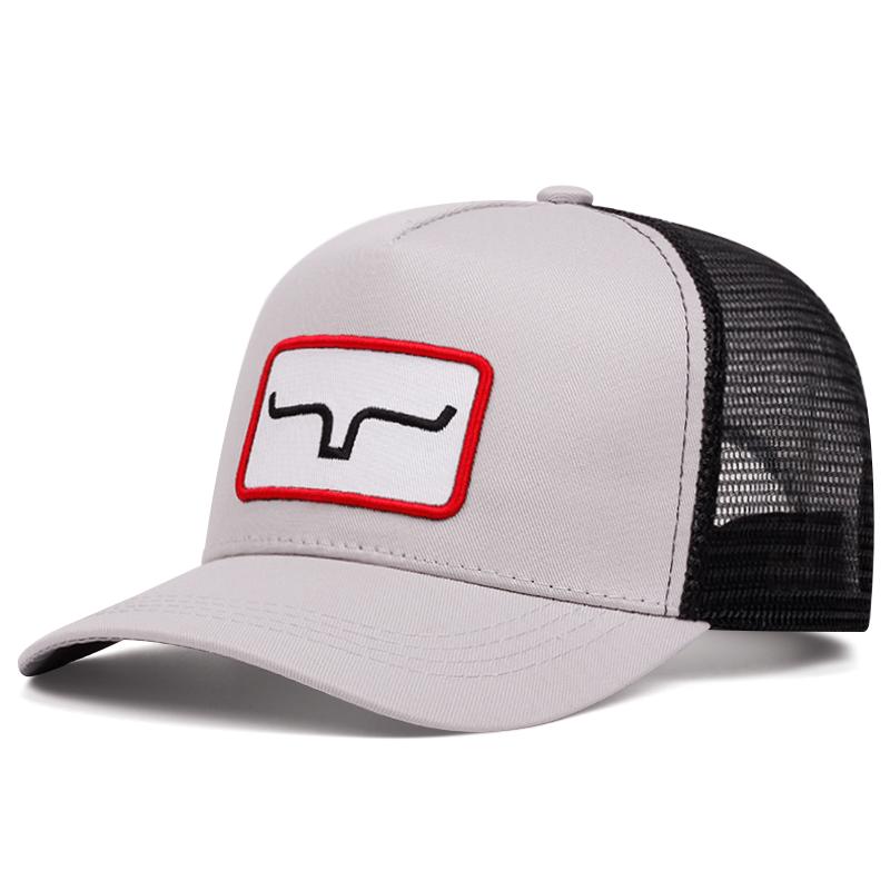 Baseballkappe mit Hornstickerei für Damen und Herren, Netzgewebekappe, Dropshipping