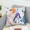 Higurashi When They Cry Pillow Case For Car Sofa Decorative Home Double-sided Print Plush Square Throw Pillow Cushion Cover