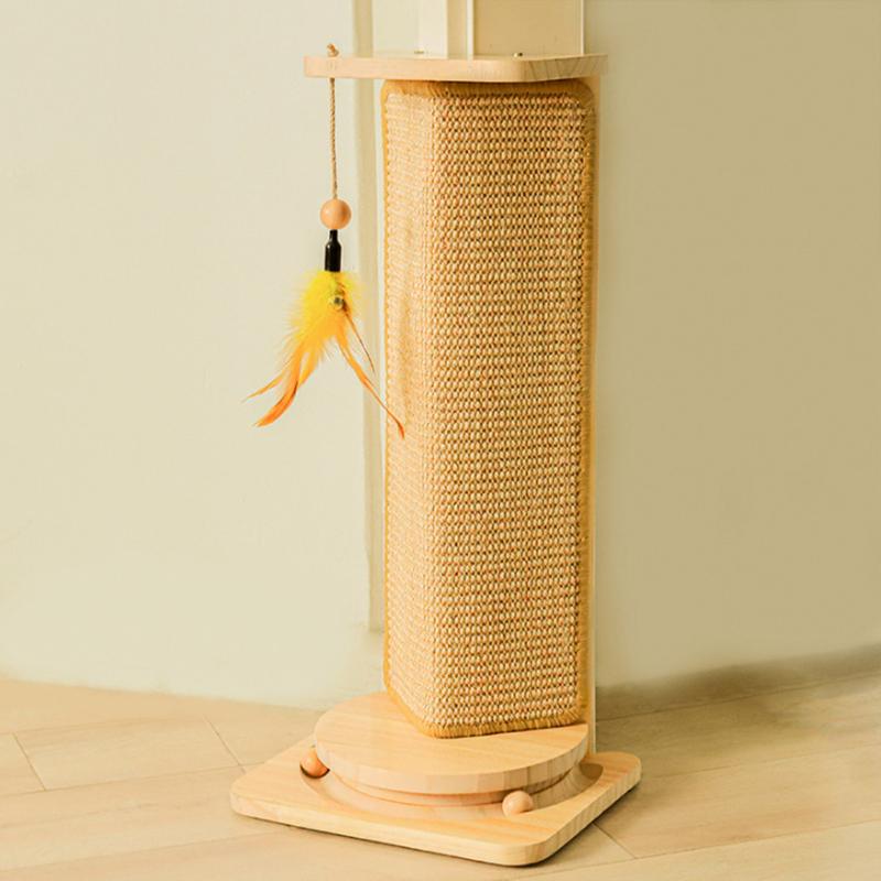 Natural Cat Scratching Mat Sisal Wear-resistant Integrated Pad Multi-stick Suitable for Wall Sofa Floor Protection Pad Pet Toy