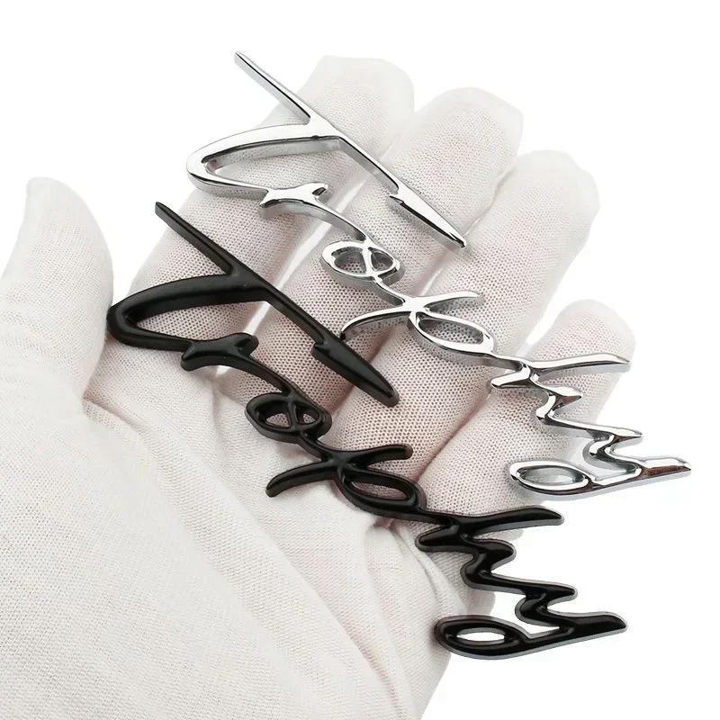 1Pc 3D Metal Trophy Letters Rear Trunk Body Decals Badge Emblem Stickers For MG5 MG6 ZS HS MG3 XPower Car Styling Accessories