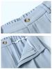 Women's Elegant Wrinkled Seven-Sleeve Blazer Suit with Wide-Leg Pants - Thin Style 2026 Spring/Summer Collection