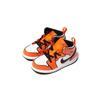 Air Jordan 1 Mid SE TD Turf Orange Baby Sneakers Black White BQ6933-802