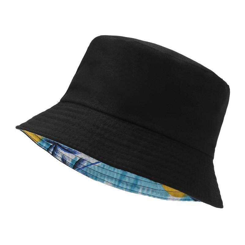 Fisherman Faced Double Hat Leaf Print Outdoor Cap Breathable Hats Gift Fashion